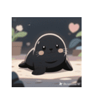 しゃべらぬモフモフアザラシ（個別スタンプ：18）