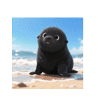 しゃべらぬモフモフアザラシ（個別スタンプ：21）