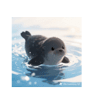 しゃべらぬモフモフアザラシ（個別スタンプ：22）