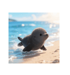 しゃべらぬモフモフアザラシ（個別スタンプ：23）