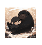 しゃべらぬモフモフアザラシ（個別スタンプ：24）