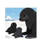 しゃべらぬモフモフアザラシ（個別スタンプ：25）