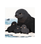 しゃべらぬモフモフアザラシ（個別スタンプ：38）