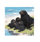 しゃべらぬモフモフアザラシ（個別スタンプ：40）