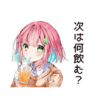 リモート飲み子☆乾杯ガール（個別スタンプ：6）