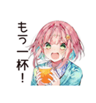 リモート飲み子☆乾杯ガール（個別スタンプ：13）