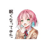 リモート飲み子☆乾杯ガール（個別スタンプ：18）