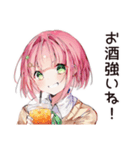 リモート飲み子☆乾杯ガール（個別スタンプ：38）