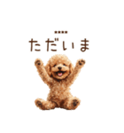 トイプードル☆名前入りスタンプ（個別スタンプ：15）