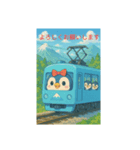 かわいいペンギン電車です！（個別スタンプ：2）