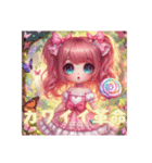 [アレンジ用]可愛い革命 女の子ふわふわ。（個別スタンプ：3）