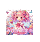 [アレンジ用]可愛い革命 女の子ふわふわ。（個別スタンプ：6）