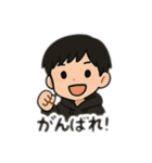 パーカーカップル日本語（個別スタンプ：3）