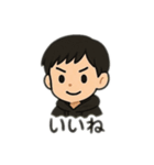 パーカーカップル日本語（個別スタンプ：5）