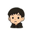 パーカーカップル日本語（個別スタンプ：8）