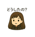 パーカーカップル日本語（個別スタンプ：9）
