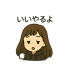 パーカーカップル日本語（個別スタンプ：10）