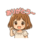 かわいい日常スタンプ（女の子編）（個別スタンプ：6）