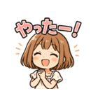 かわいい日常スタンプ（女の子編）（個別スタンプ：13）