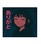 ネオンガール1（個別スタンプ：4）