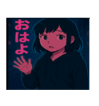ネオンガール1（個別スタンプ：22）