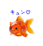 金魚ゼリーの猫、プルンと一言（個別スタンプ：13）