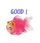 金魚ゼリーの猫、プルンと一言（個別スタンプ：23）