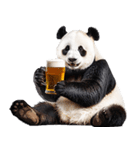 ビール！リアルなパンダ（やさしい敬語）（個別スタンプ：32）