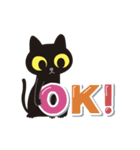 動く！ぐるぐるくろねこ 12【あやふや編】（個別スタンプ：12）