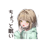 ゆるパーカーちゃんの映画ナイト（個別スタンプ：36）