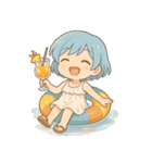 夏の彼女たち（個別スタンプ：21）