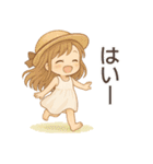 夏の彼女たち（個別スタンプ：35）