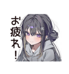 徹夜の追い込み学生♡（個別スタンプ：8）