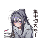 徹夜の追い込み学生♡（個別スタンプ：13）