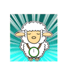 ツノなし羊「ぺっこ」 4 [文字無し]（個別スタンプ：7）
