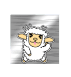 ツノなし羊「ぺっこ」 4 [文字無し]（個別スタンプ：21）