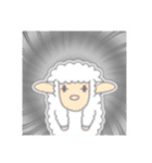 ツノなし羊「ぺっこ」 4 [文字無し]（個別スタンプ：30）