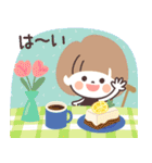 モノトーンmushちゃん・グルメ（個別スタンプ：9）