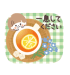 モノトーンmushちゃん・グルメ（個別スタンプ：21）