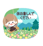 モノトーンmushちゃん・グルメ（個別スタンプ：24）