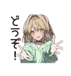 ゆるパーカーちゃんの丁寧な返信（個別スタンプ：10）
