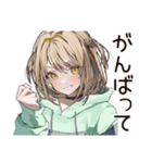ゆるパーカーちゃんの丁寧な返信（個別スタンプ：19）