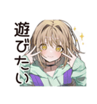 ゆるパーカーちゃんの丁寧な返信（個別スタンプ：28）