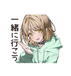 ゆるパーカーちゃんの丁寧な返信（個別スタンプ：36）