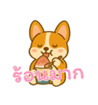 コーギーの生活 (タイ) Ver2（個別スタンプ：4）