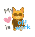 コーギーの生活 (えいご) Ver2（個別スタンプ：18）