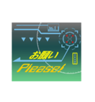 毎日使える・動くスコープ風スタンプです。（個別スタンプ：2）