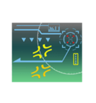 毎日使える・動くスコープ風スタンプです。（個別スタンプ：12）