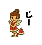 かわいい夏の甘い妖精スタンプ（個別スタンプ：5）