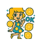 かわいい夏の甘い妖精スタンプ（個別スタンプ：21）